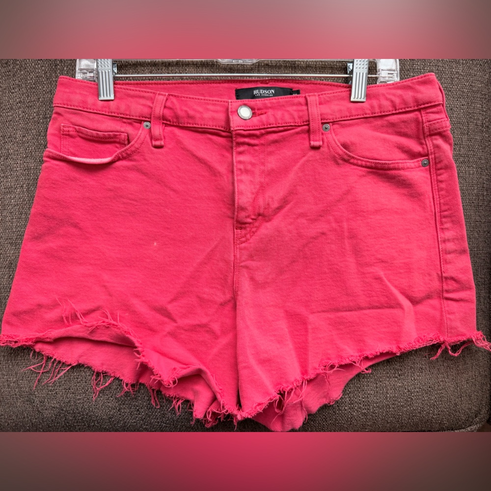 Hudson Jeans Red Denim Women Shorts